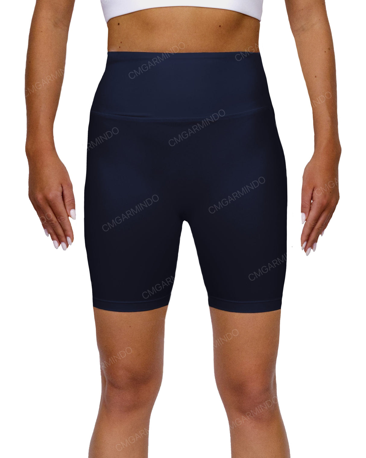 High Rise Deep V-Back Shorts