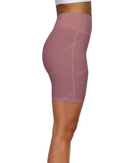 High Rise Deep V-Back Shorts