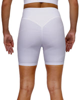 High Rise Deep V-Back Shorts