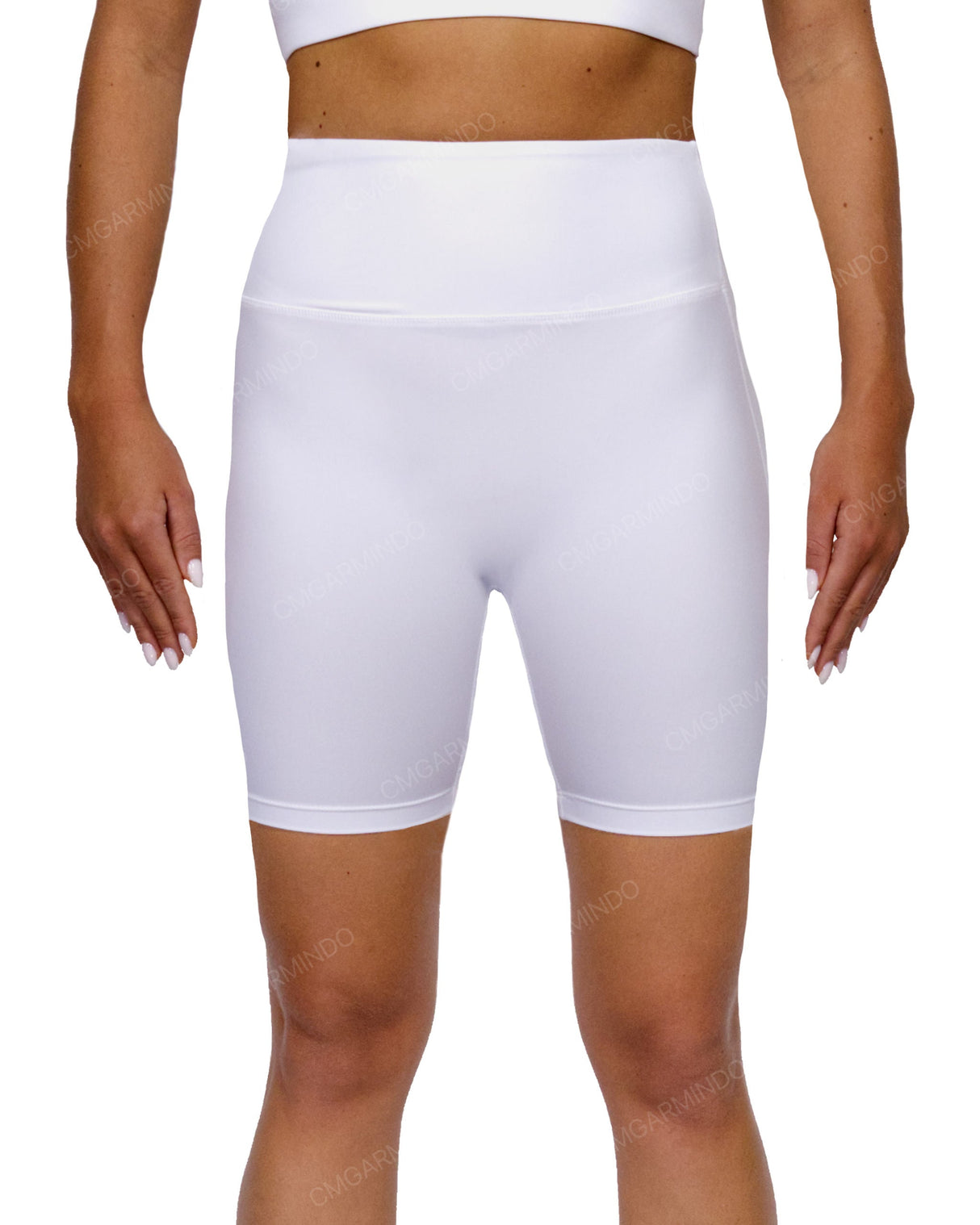 High Rise Deep V-Back Shorts