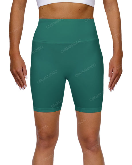 High Rise Deep V-Back Shorts