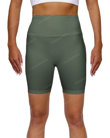 High Rise Deep V-Back Shorts