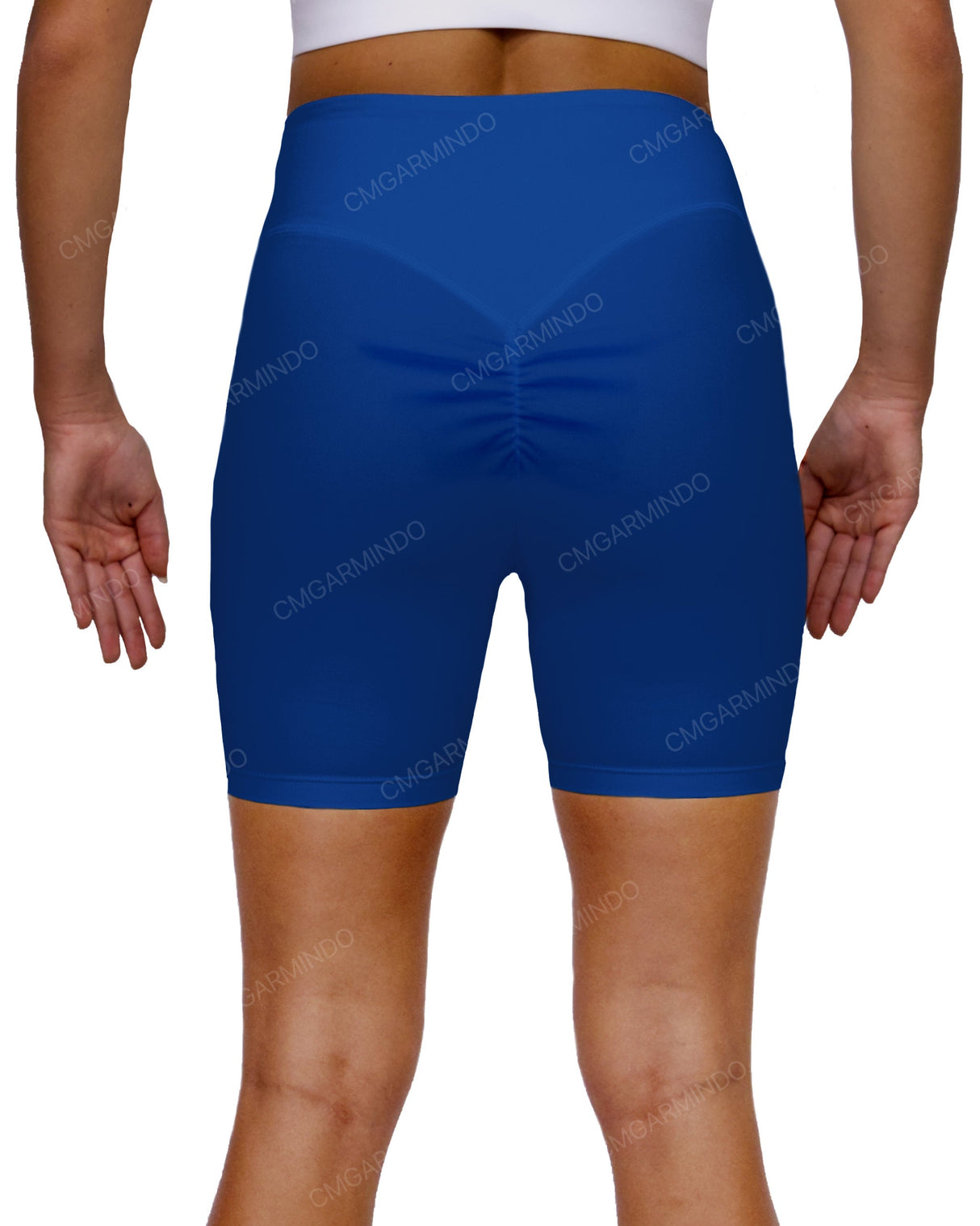 High Rise Deep V-Back Shorts