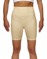 High Rise Deep V-Back Shorts
