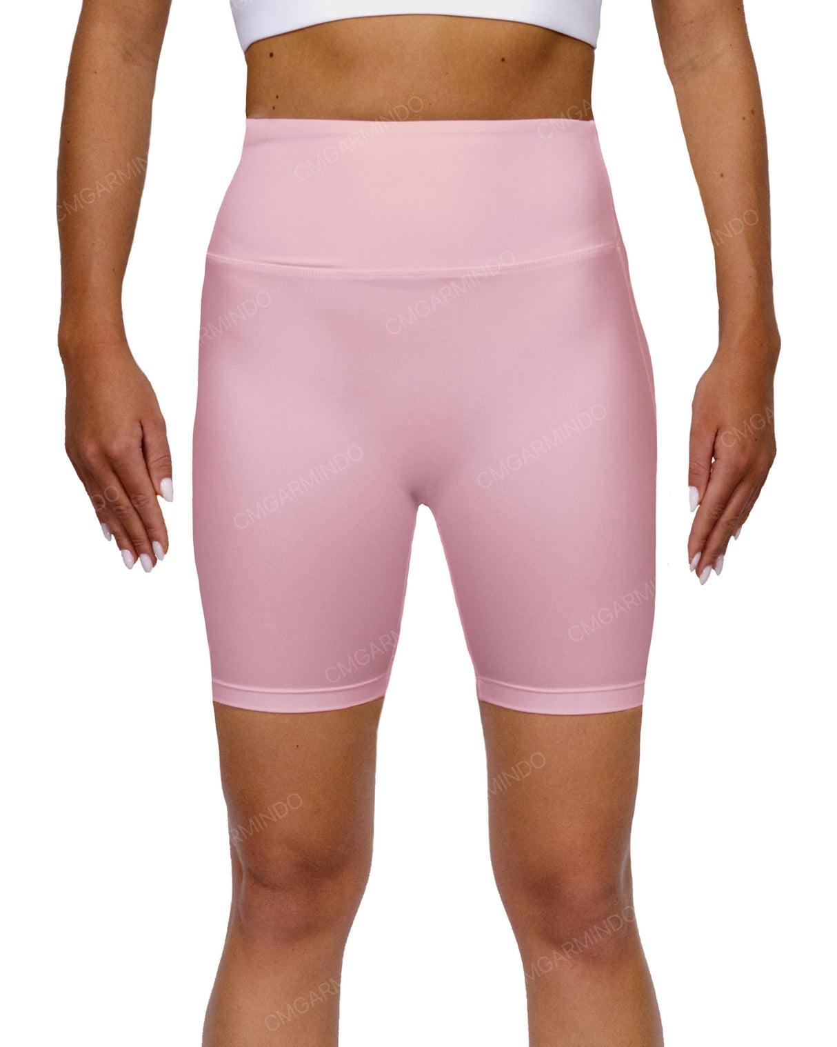 High Rise Deep V-Back Shorts