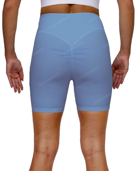 High Rise Deep V-Back Shorts