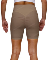 High Rise Deep V-Back Shorts