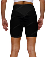High Rise Deep V-Back Shorts