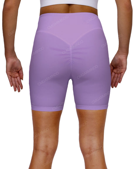 High Rise Deep V-Back Shorts