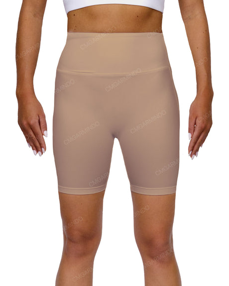 High Rise Deep V-Back Shorts