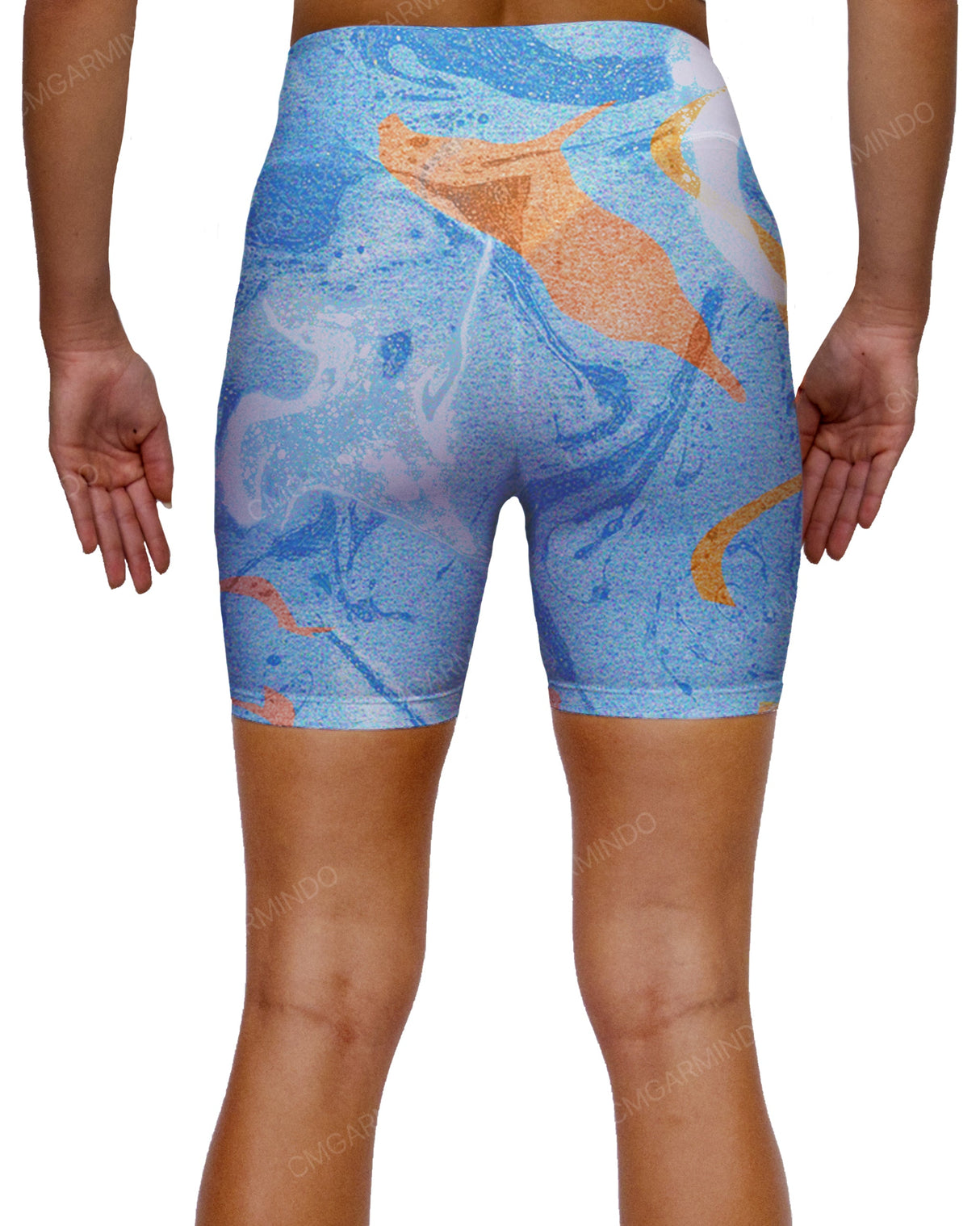 High Rise Deep V-Back Shorts