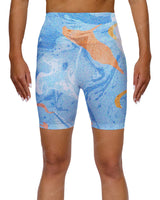High Rise Deep V-Back Shorts