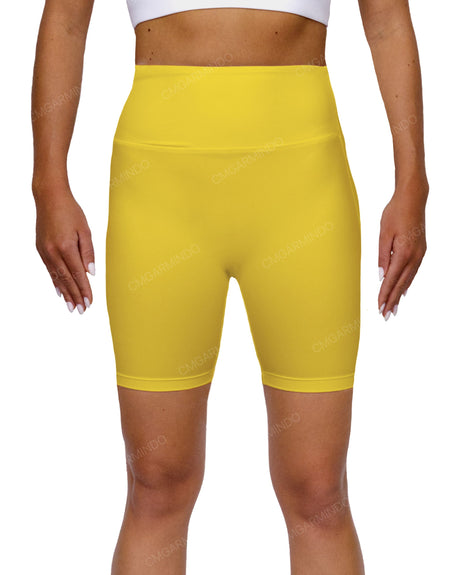 High Rise Deep V-Back Shorts