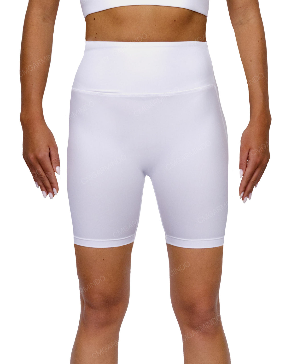 High Rise Deep V-Back Shorts