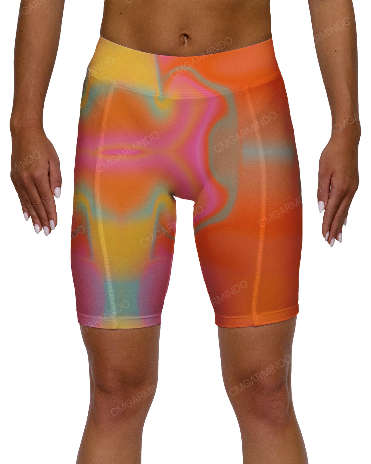 Mid Rise Side Panel Shorts