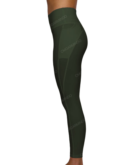 Mid Rise 7/8 Length Multiplanel Leggings