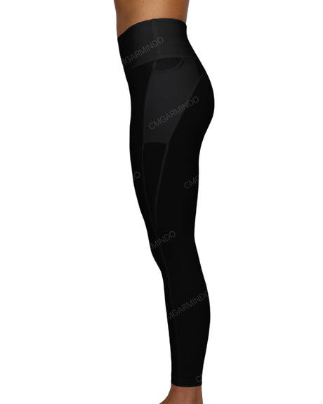 Mid Rise 7/8 Length Multiplanel Leggings