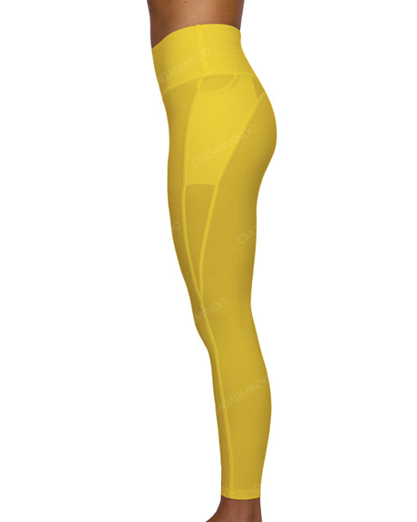 Mid Rise 7/8 Length Multiplanel Leggings