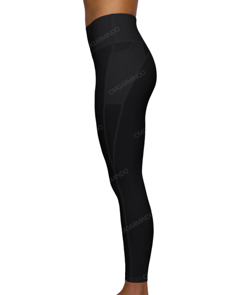 Mid Rise 7/8 Length Multiplanel Leggings