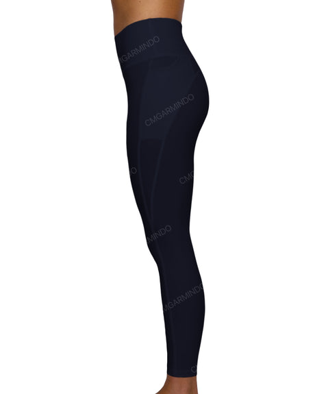 Mid Rise 7/8 Length Multiplanel Leggings