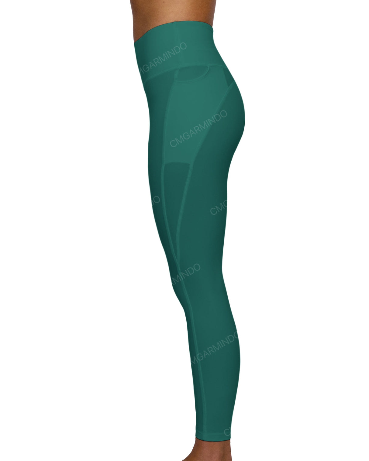 Mid Rise 7/8 Length Multiplanel Leggings