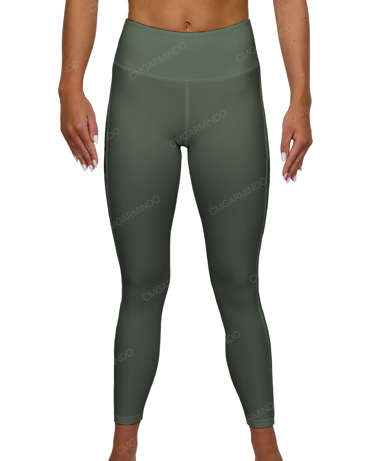 Mid Rise 7/8 Length Multiplanel Leggings