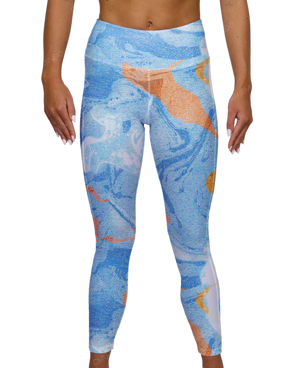 Mid Rise 7/8 Length Multiplanel Leggings