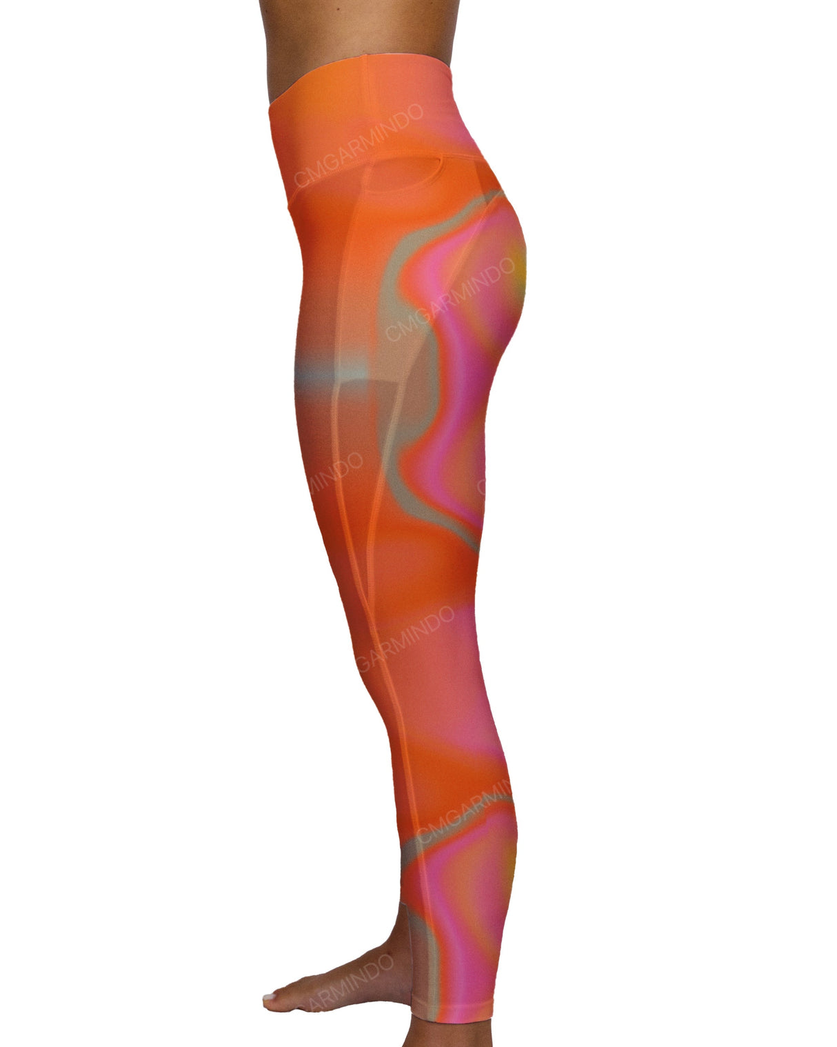 Mid Rise 7/8 Length Multiplanel Leggings
