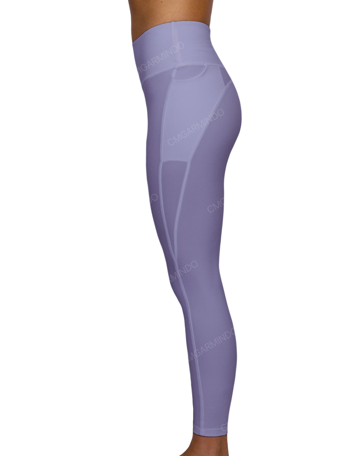Mid Rise 7/8 Length Multiplanel Leggings