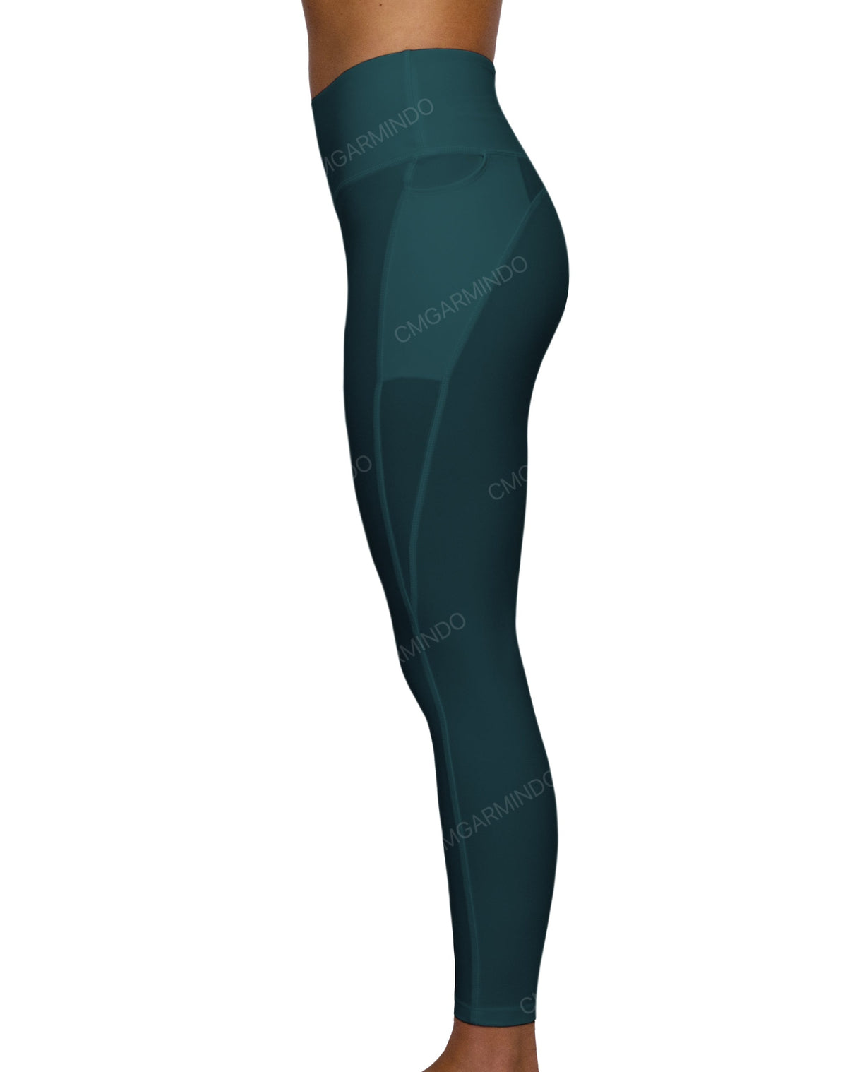 Mid Rise 7/8 Length Multiplanel Leggings