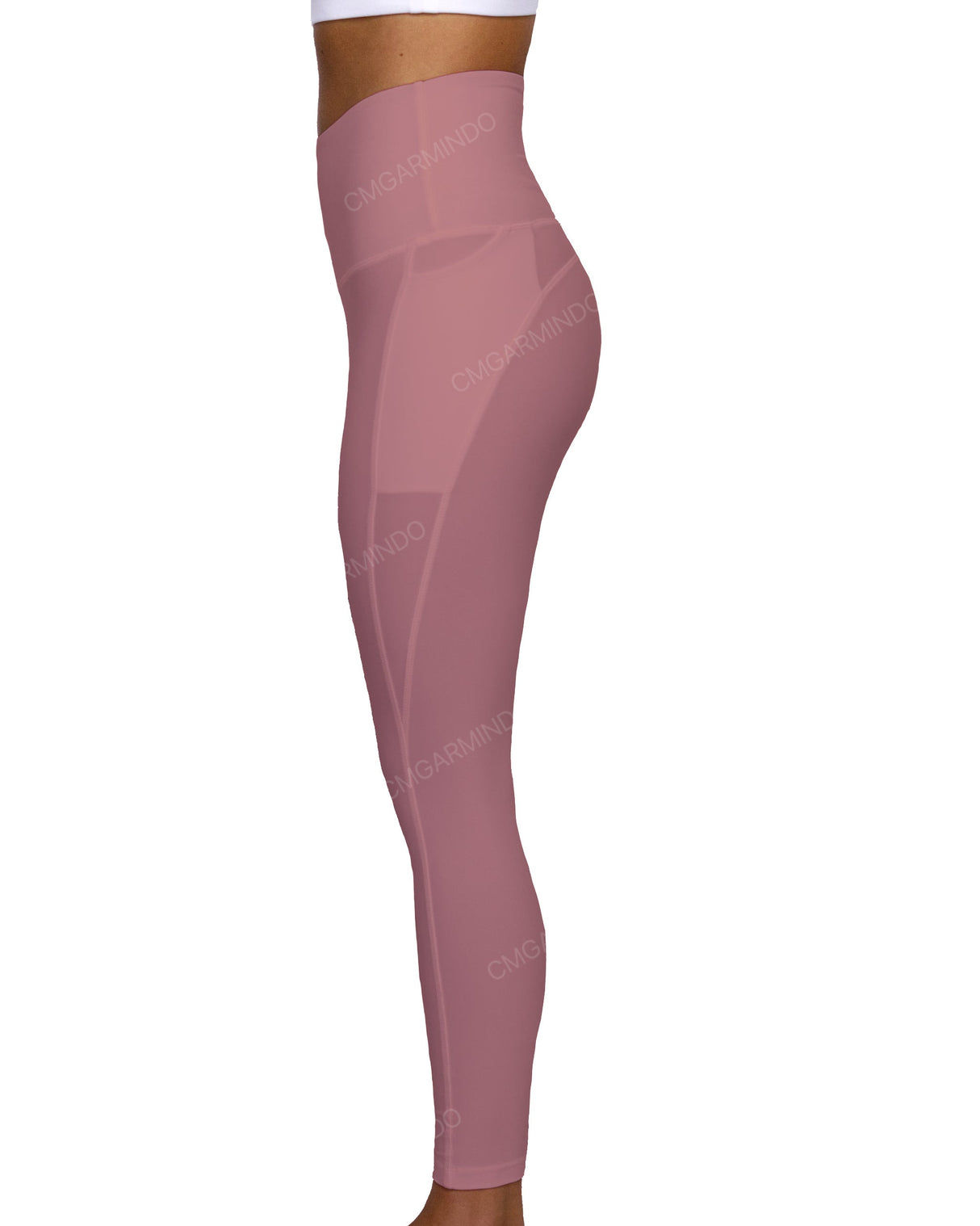 High Rise 7/8 Length Multipanel Leggings