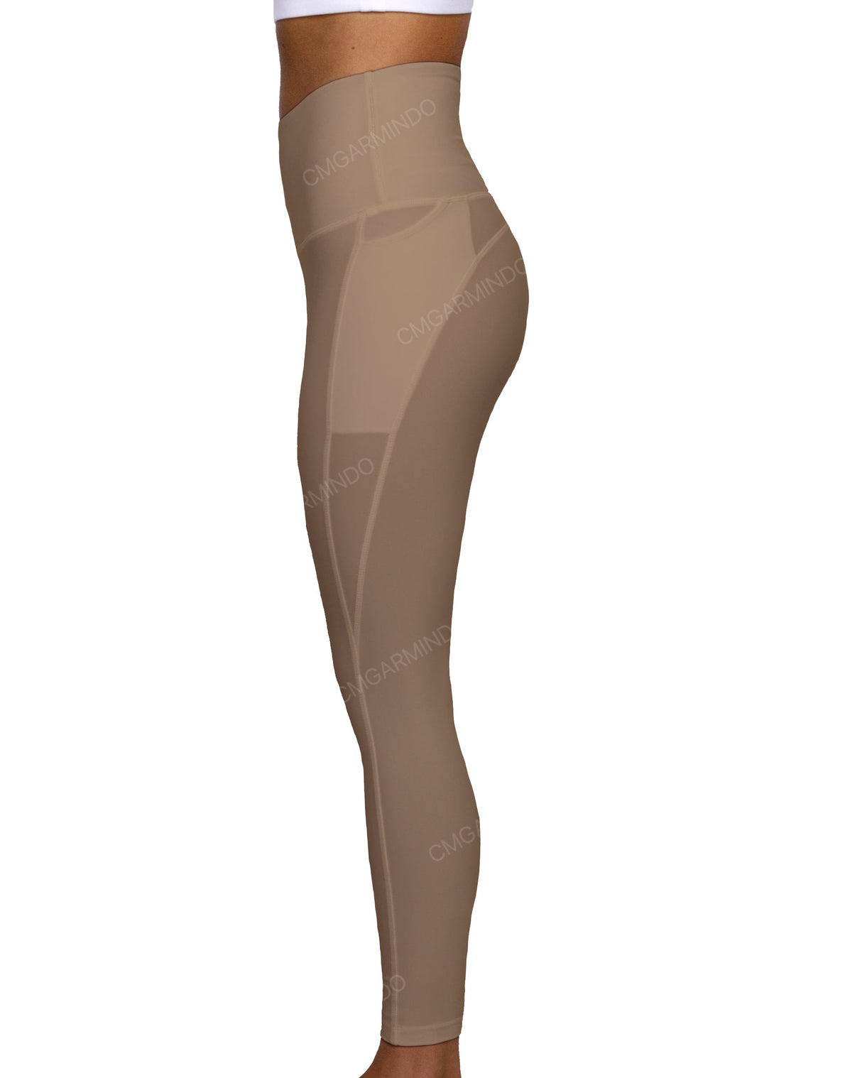 High Rise 7/8 Length Multipanel Leggings