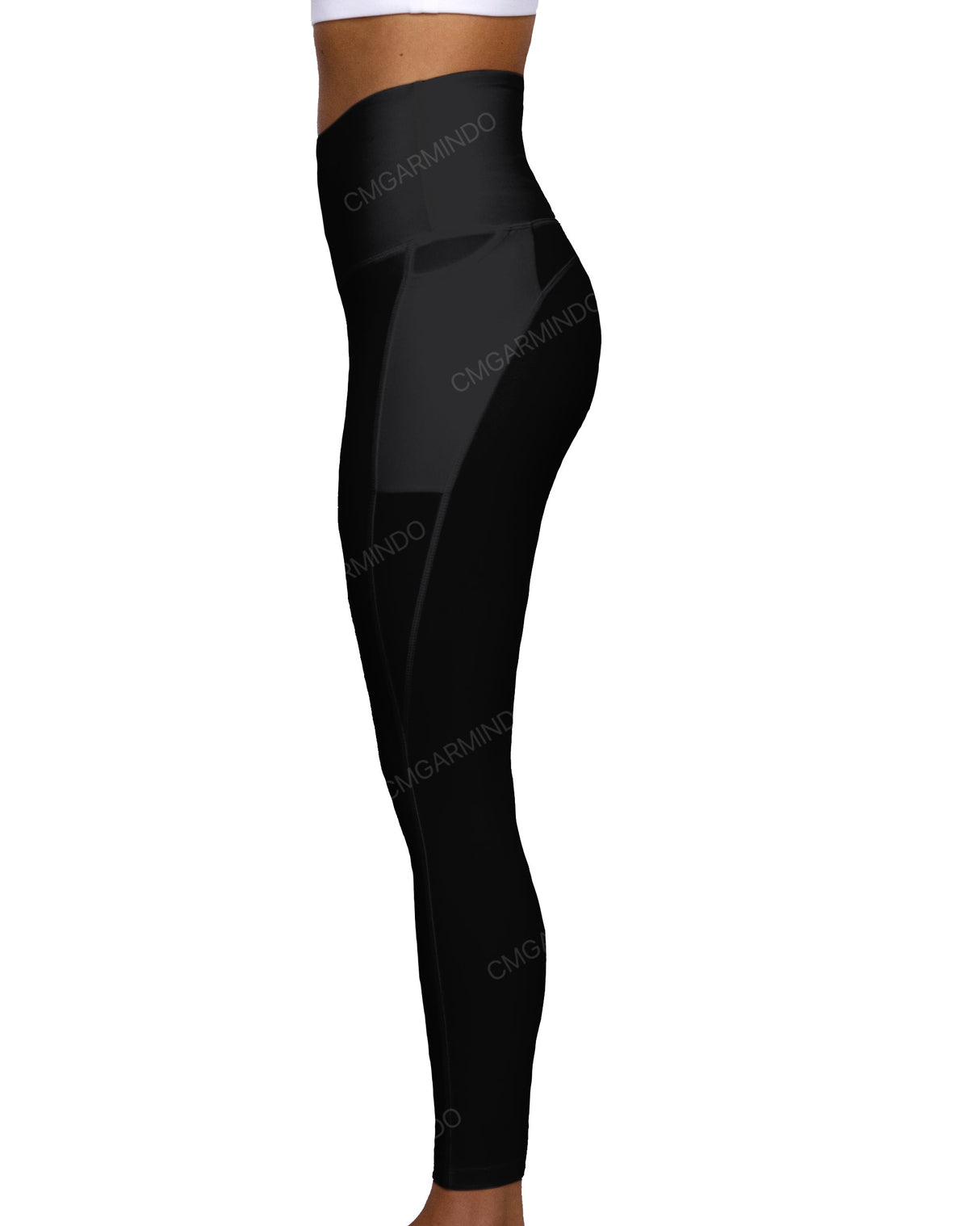 High Rise 7/8 Length Multipanel Leggings