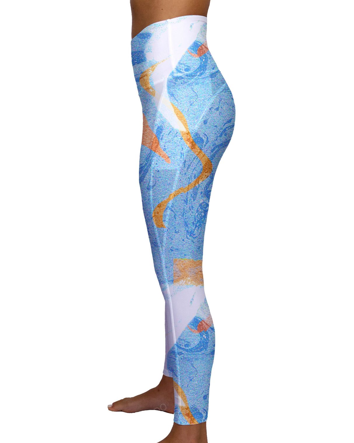 High Rise 7/8 Length Multipanel Leggings
