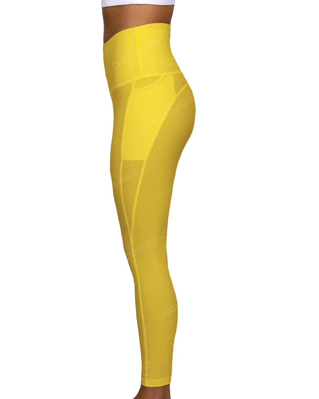 High Rise 7/8 Length Multipanel Leggings