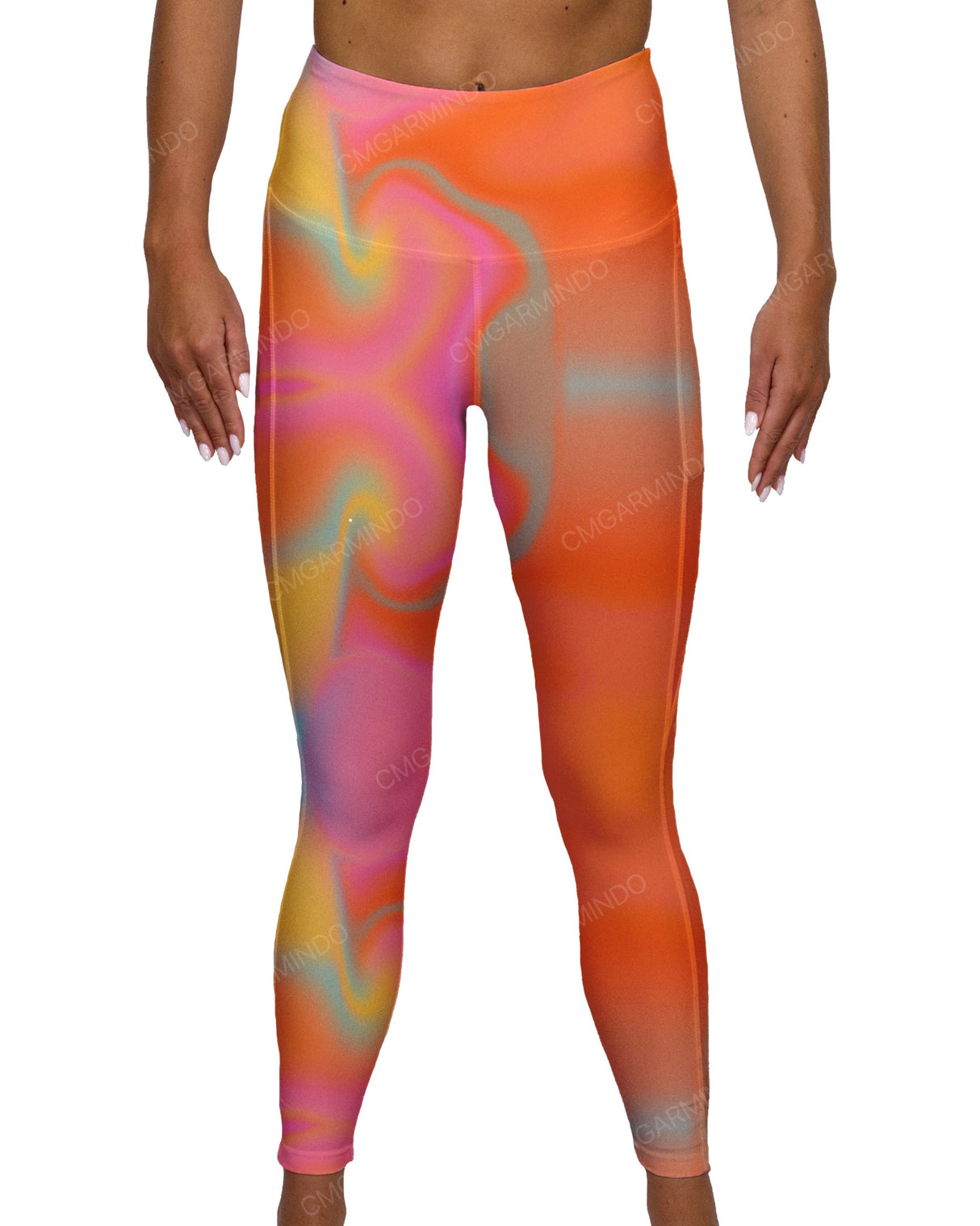 High Rise 7/8 Length Multipanel Leggings