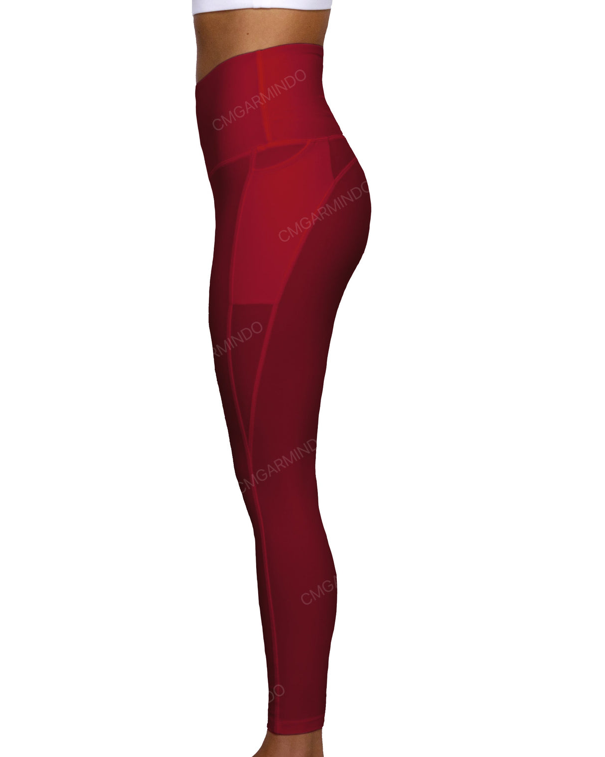 High Rise 7/8 Length Multipanel Leggings