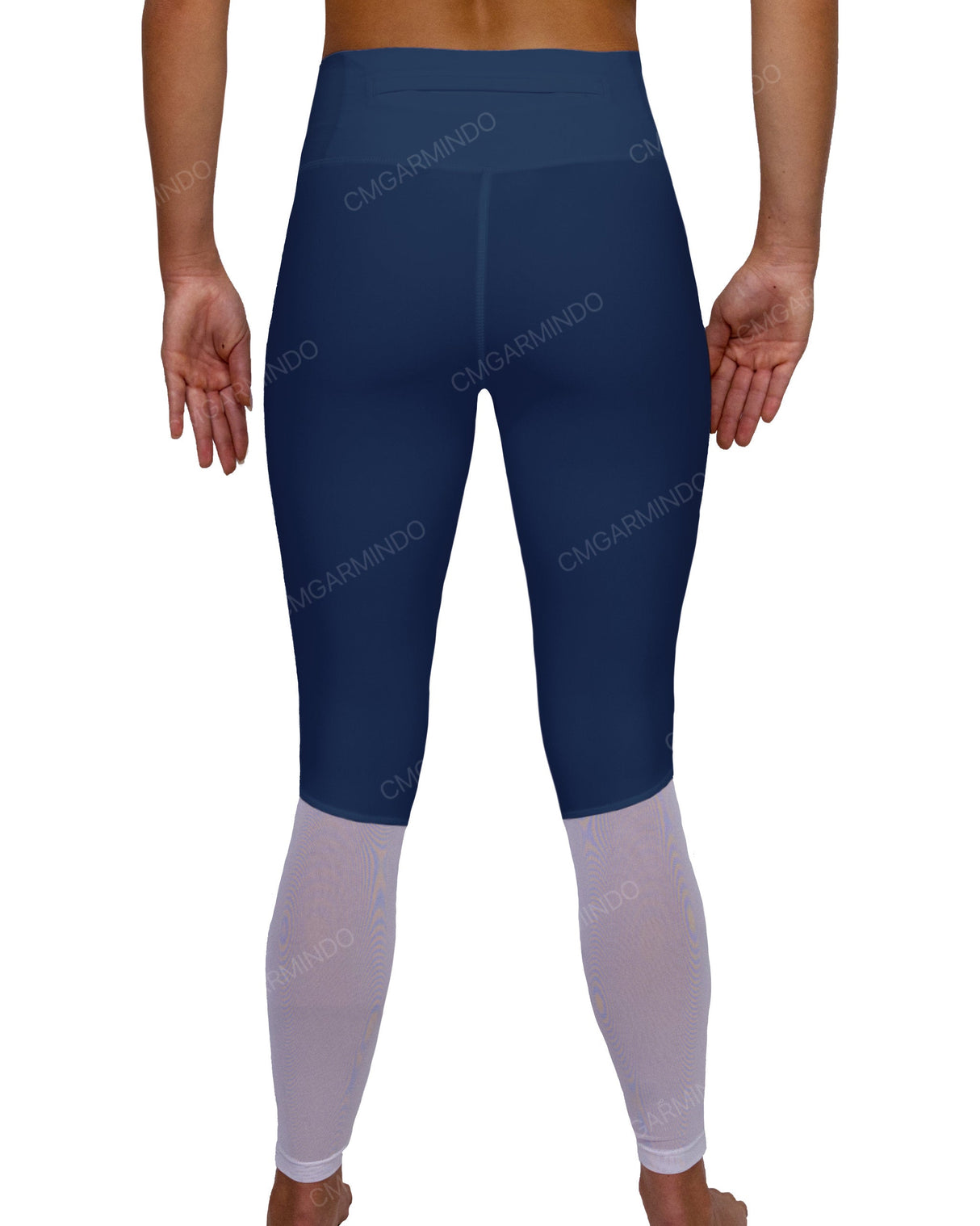 Mid Rise 7/8 Length Back Mesh Leggings