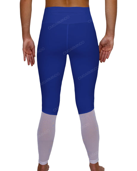 Mid Rise 7/8 Length Back Mesh Leggings