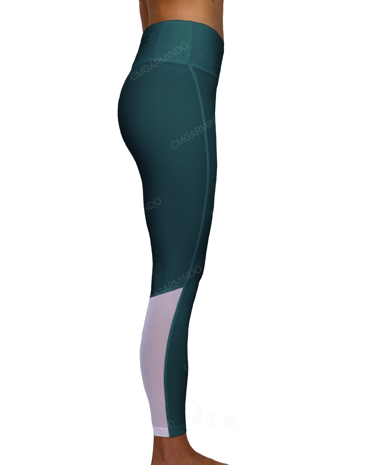 Mid Rise 7/8 Length Back Mesh Leggings