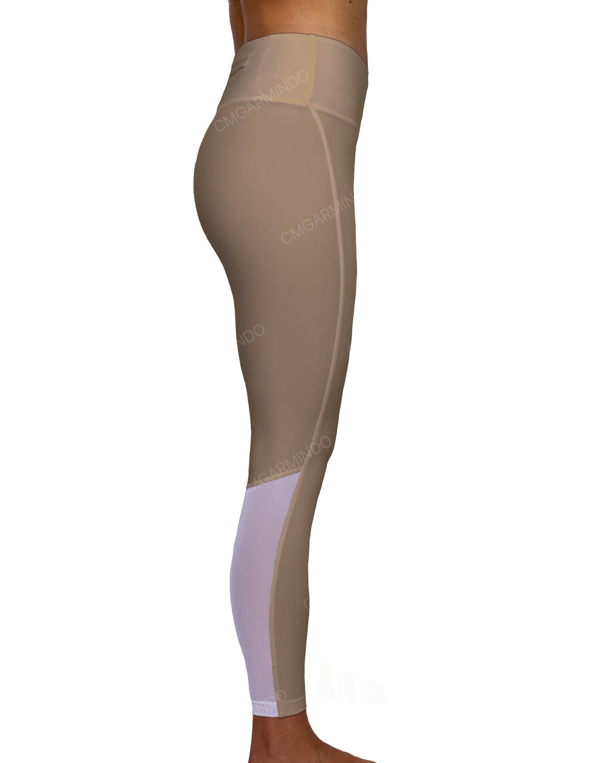 Mid Rise 7/8 Length Back Mesh Leggings