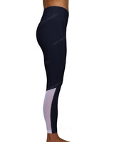 Mid Rise 7/8 Length Back Mesh Leggings