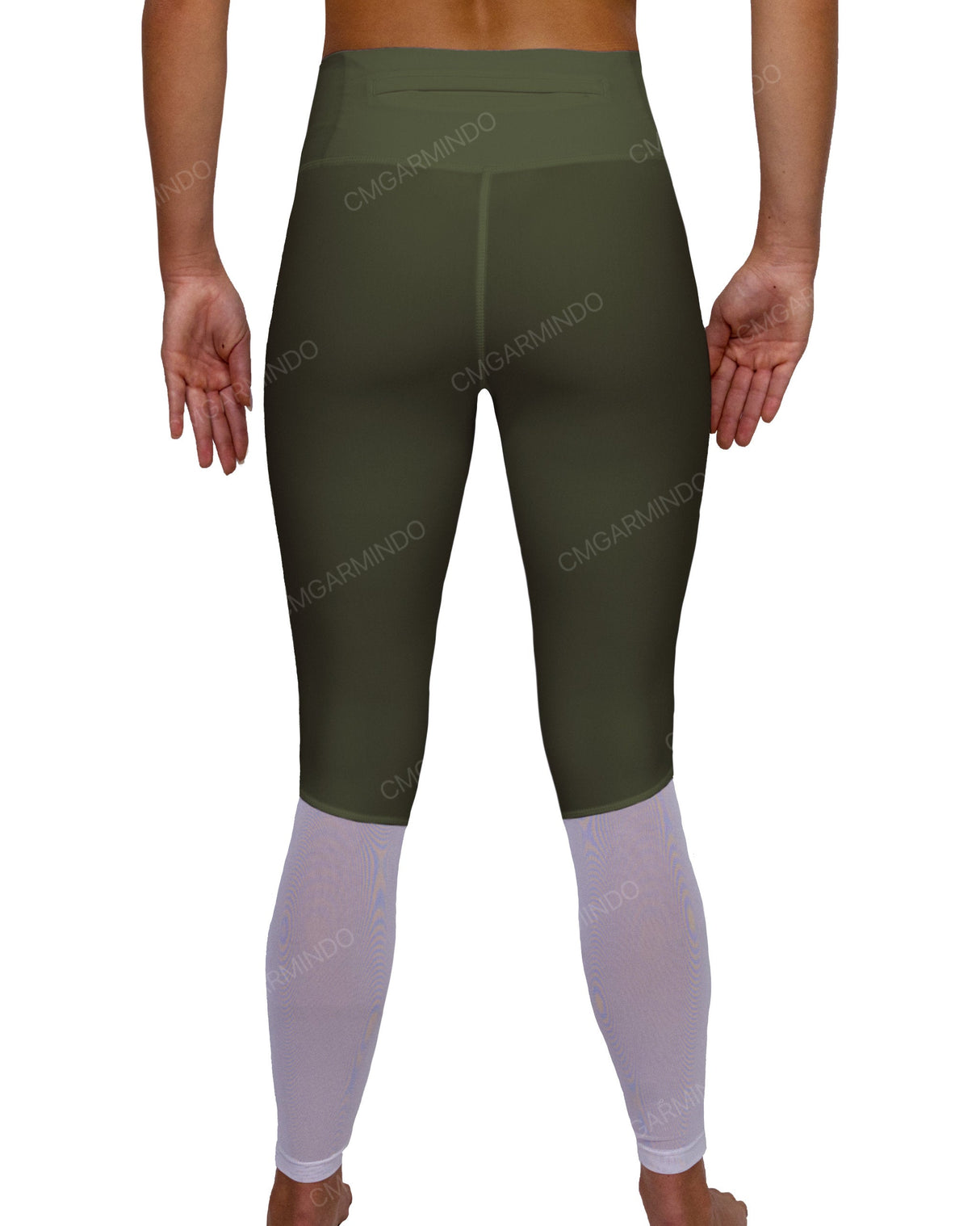 Mid Rise 7/8 Length Back Mesh Leggings
