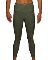 Mid Rise 7/8 Length Back Mesh Leggings