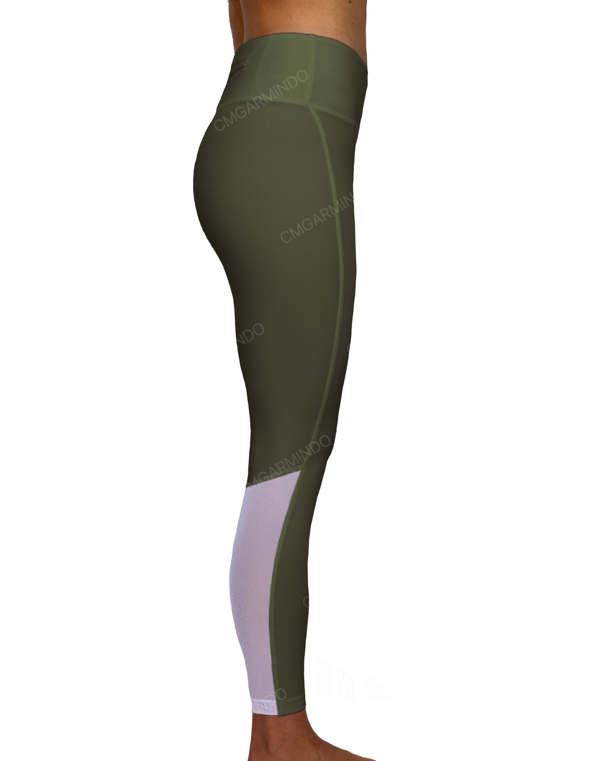 Mid Rise 7/8 Length Back Mesh Leggings