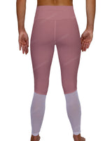 Mid Rise 7/8 Length Back Mesh Leggings
