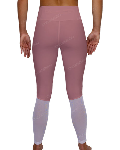 Mid Rise 7/8 Length Back Mesh Leggings