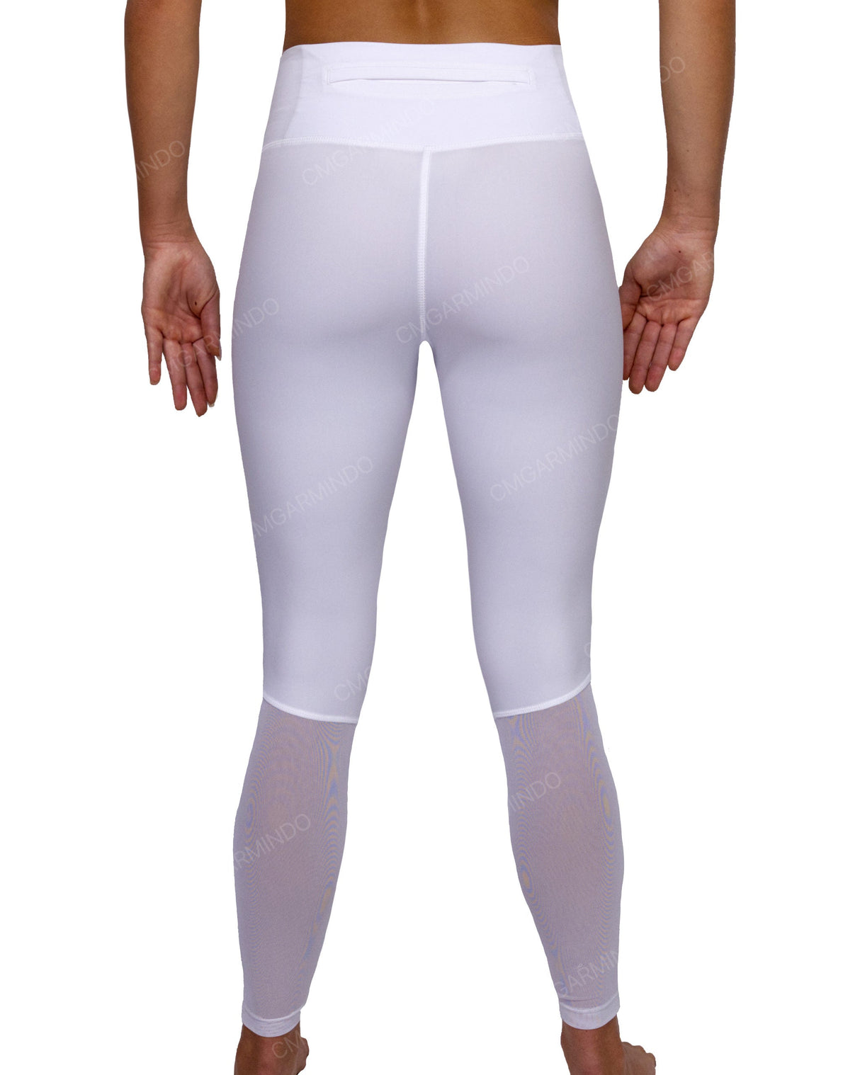 Mid Rise 7/8 Length Back Mesh Leggings