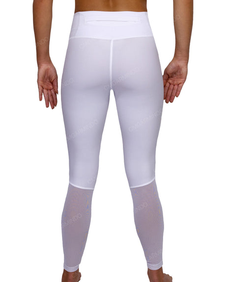 Mid Rise 7/8 Length Back Mesh Leggings