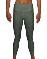 Mid Rise 7/8 Length Back Mesh Leggings